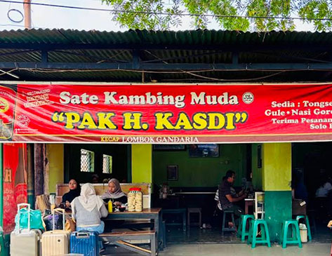 Sate Kambing Buntel Pak H Kasdi Solo